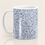 Painterly Florals - Blue Navy Coffee Mug Gallery Image 3