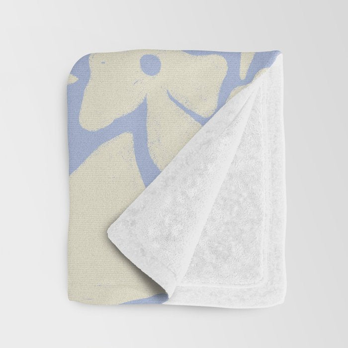 Blomstra blue Throw Blanket Gallery Image 3