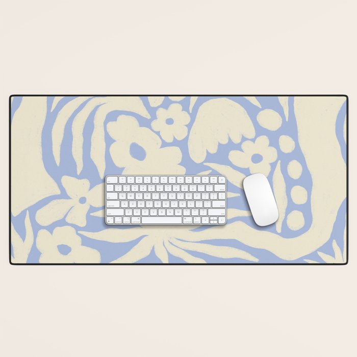 Blomstra blue Desk Mat Gallery Image 1