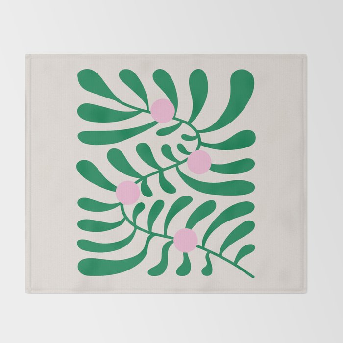 Summer Bloom: Matisse Day Edition Throw Blanket Gallery Image 2