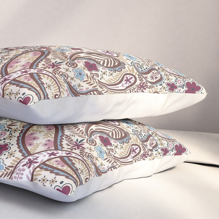 Whimsical Paisley Romance Pillow Sham Gallery Image 3