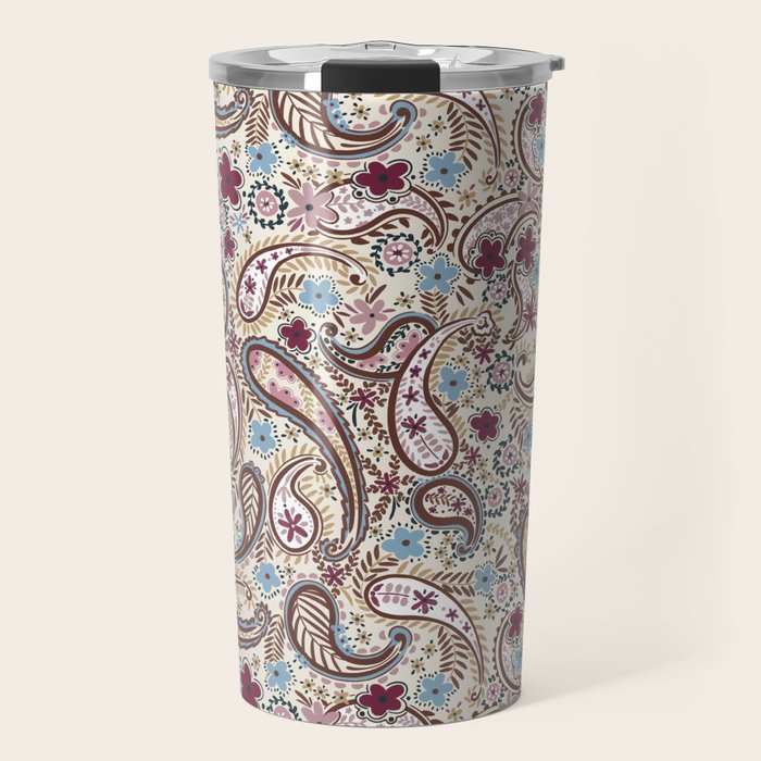 Whimsical Paisley Romance Travel Mug Gallery Image 1