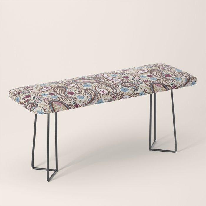 Whimsical Paisley Romance Bench Gallery Image 1
