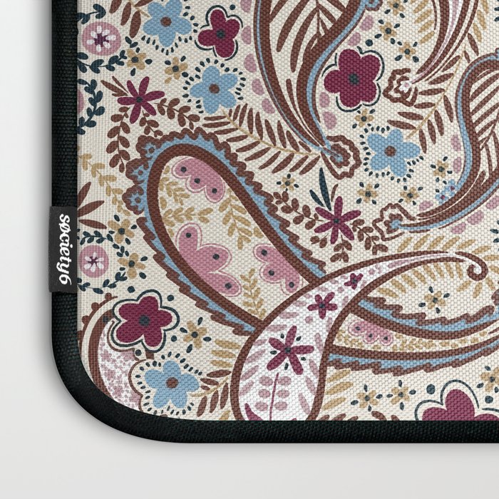 Whimsical Paisley Romance Laptop Sleeve Gallery Image 3