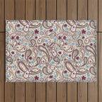 Whimsical Paisley Romance Outdoor Rug Gallery Image 1