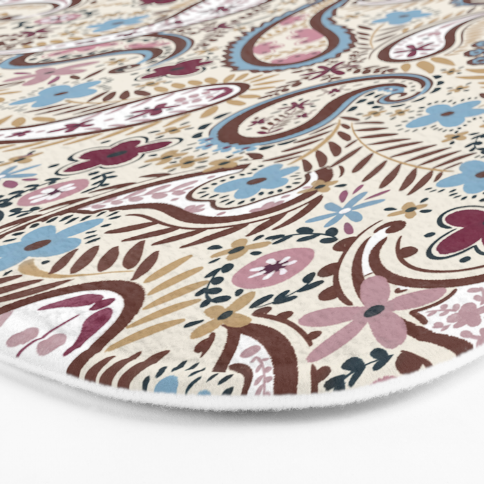 Whimsical Paisley Romance Bath Mat Gallery Image 3