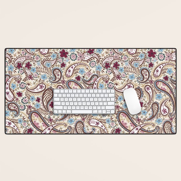 Whimsical Paisley Romance Desk Mat Gallery Image 1