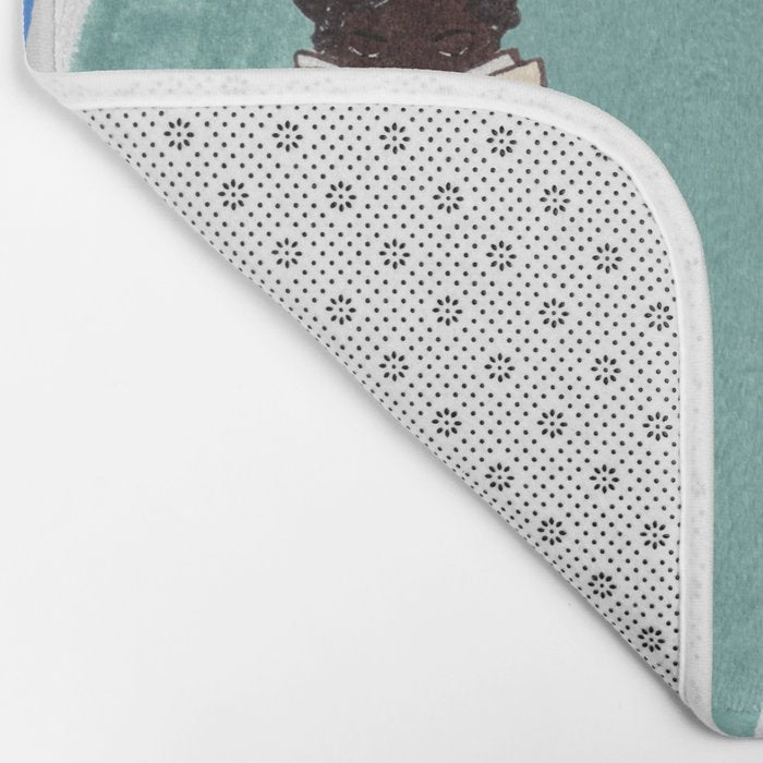 Blue Tiled Bath by Amanda Laurel Atkins Bath Mat Gallery Image 2