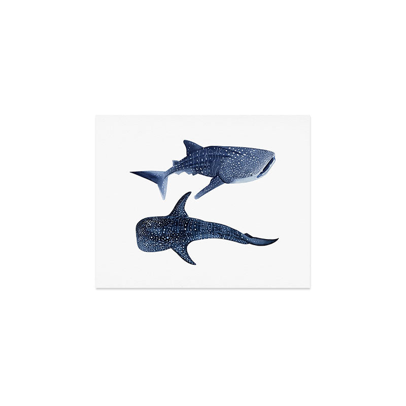 TWO WHALE SHARK Art Print Gallery Image 1