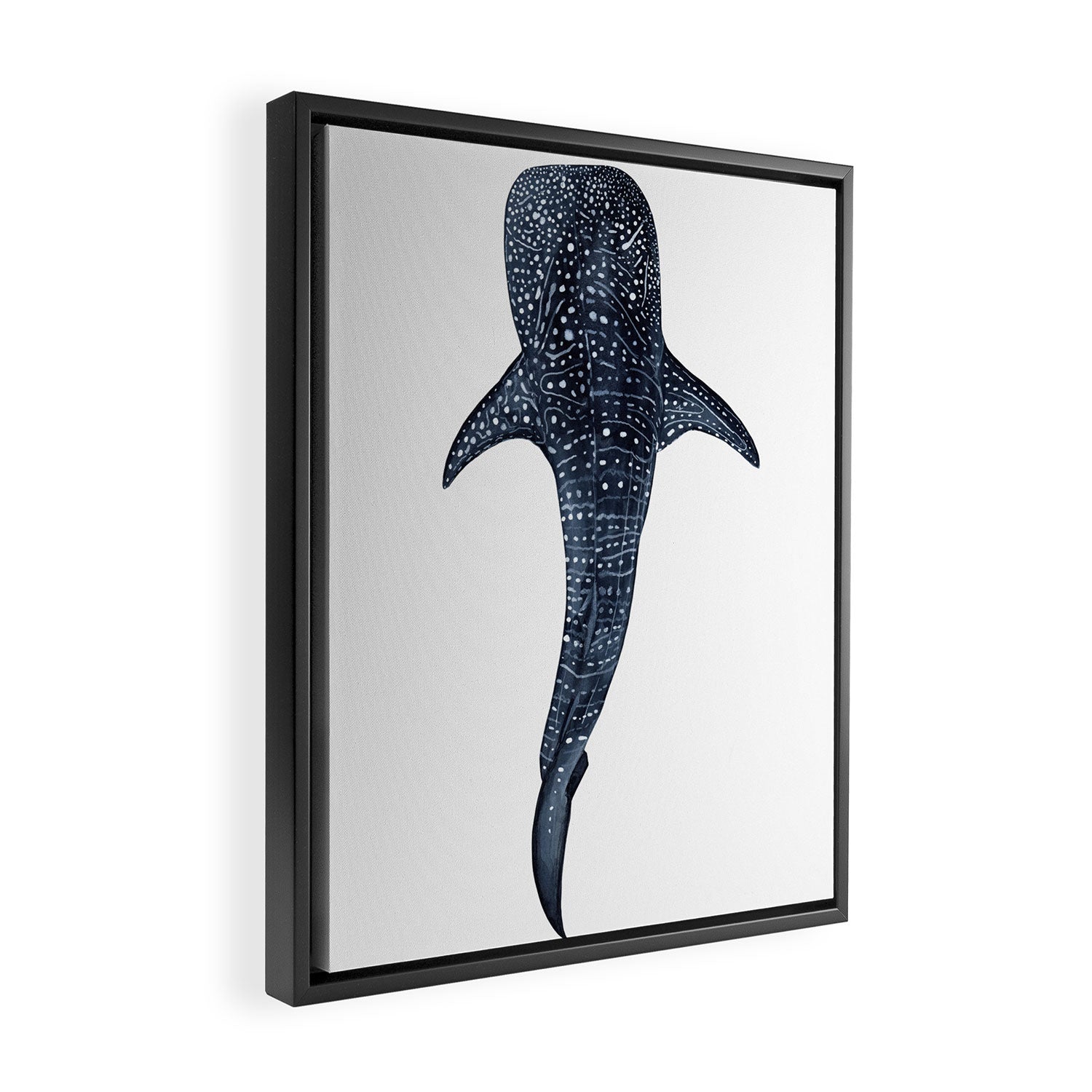 WHALE SHARK II Framed Canvas Print Gallery Image 2