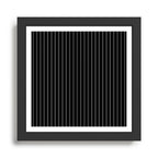 Black And White Pinstripes Lines Stripes Minimalist Stripe Line Drawing Framed Art Print Gallery Image 1
