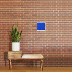 Grid Pattern Cobalt Blue White Windowpane Graph Check Stripe Lines Minimalist Stripes Line Drawing Art Print Gallery Image 2