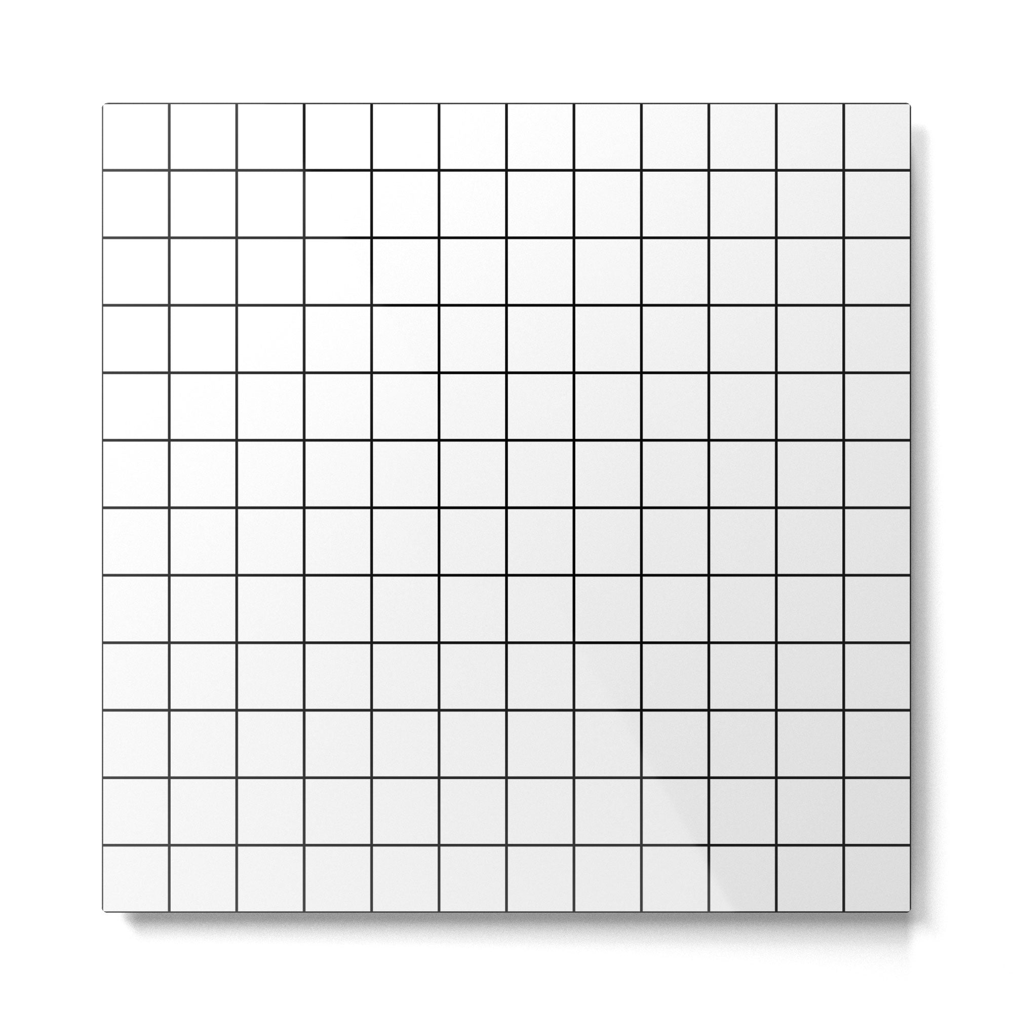 Grid Pattern Stripes Lines Black and White Minimalist Geometric Stripe Line Drawing Metal Print Gallery Image 2