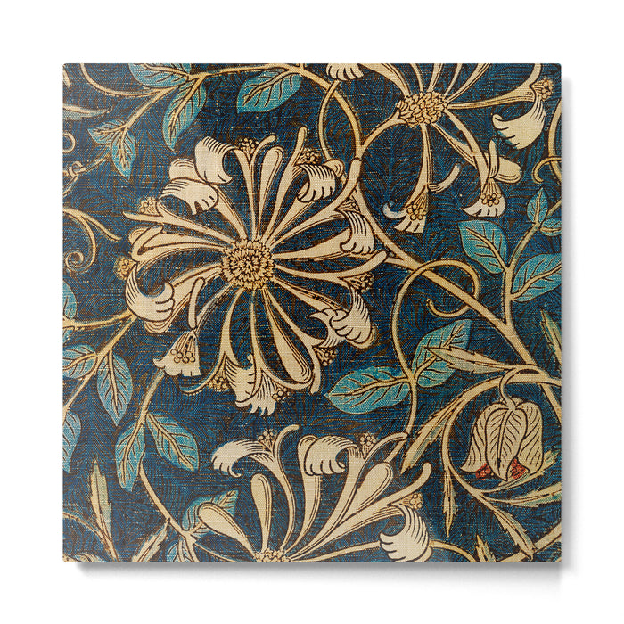 Honeysuckle (1876) by William Morris, Abstract II Antique Vintage Victorian Jugendstil Art Nouveau Metal Print Gallery Image 1