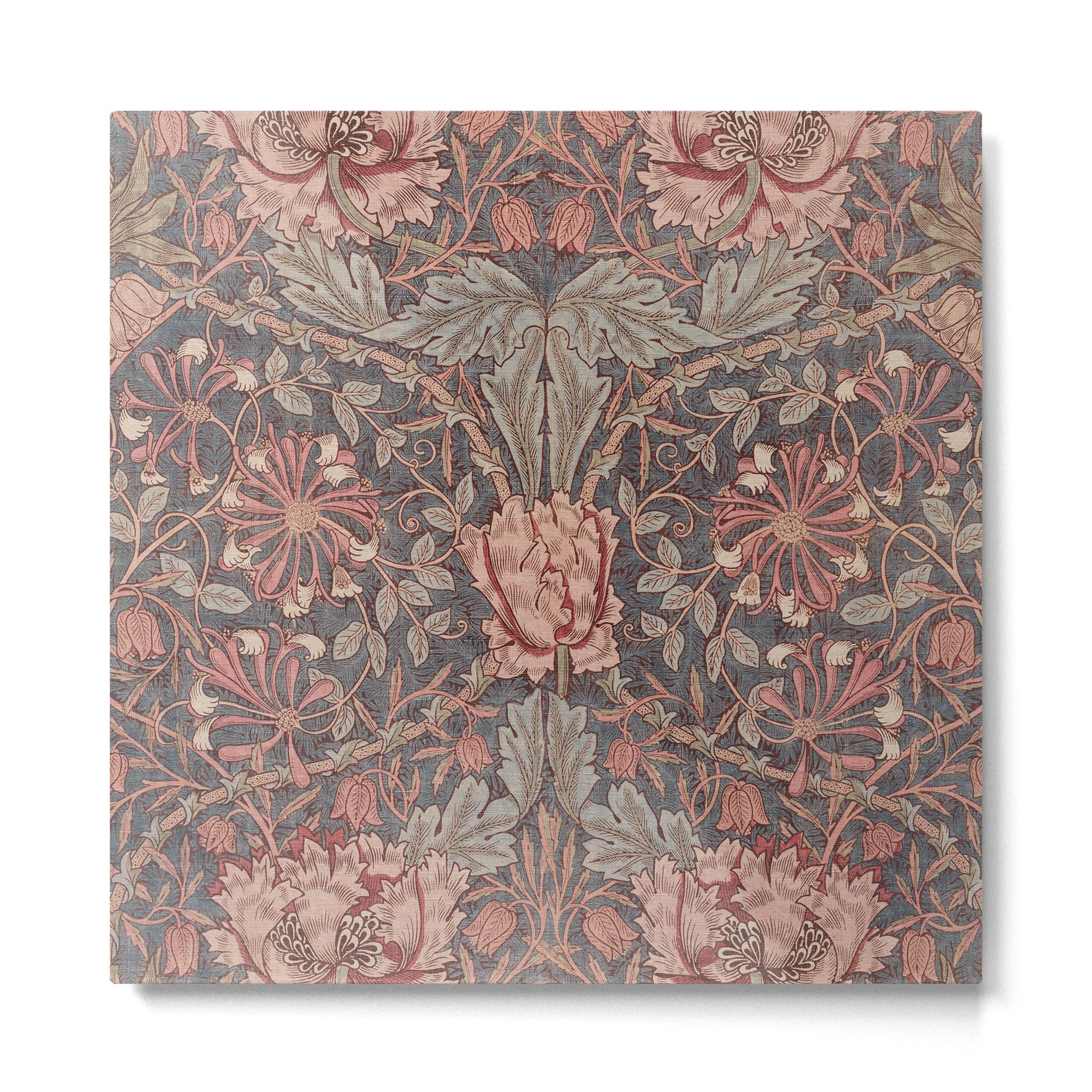Honeysuckle Pink by William Morris Antique Vintage Victorian Jugendstil Art Nouveau Retro Pattern Metal Print Gallery Image 2