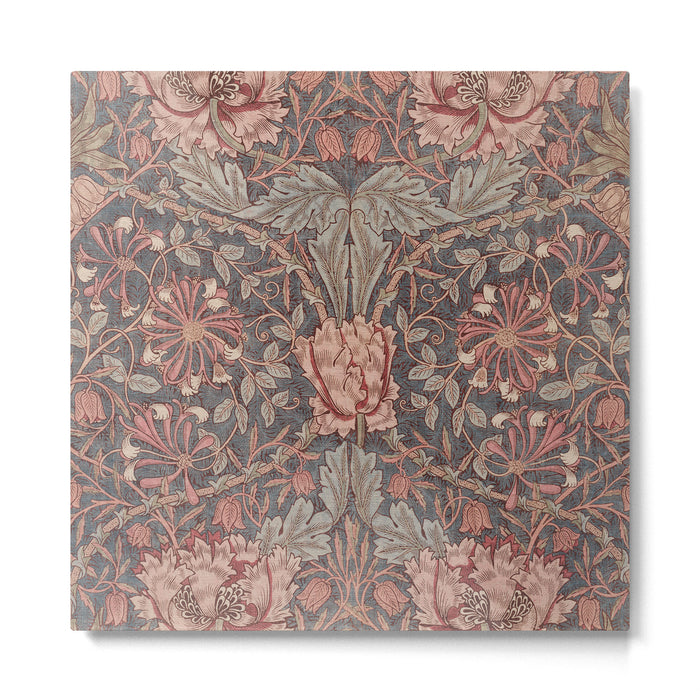 Honeysuckle Pink by William Morris Antique Vintage Victorian Jugendstil Art Nouveau Retro Pattern Metal Print Gallery Image 1