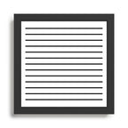 Minimalist Line Stripes Black And White Stripe Nautical Lines Drawing Framed Art Print Gallery Image 1