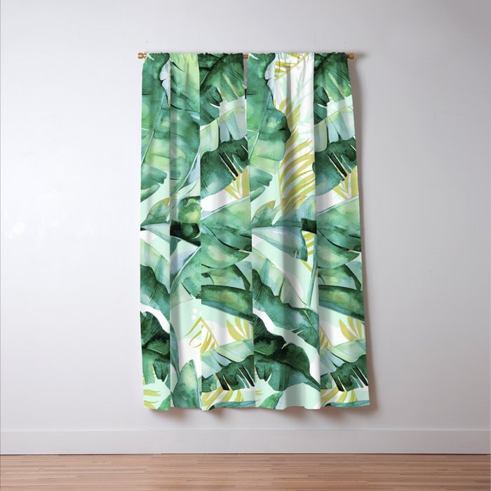 Banana leaf Window Curtain Gallery Image 3