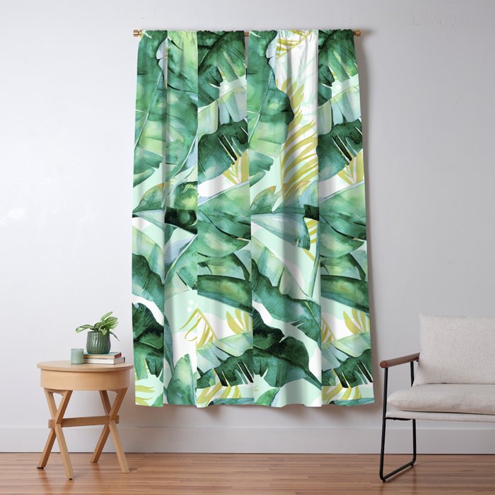 Banana leaf Window Curtain Gallery Image 5