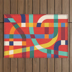 Jazz city Outdoor Rug Gallery Image 1