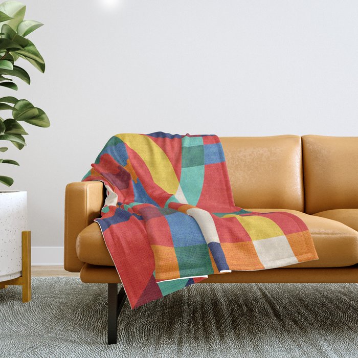 Jazz city Throw Blanket Gallery Image 1