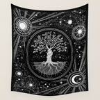 Celestial Tree of Life Wall Tapestry Gallery Image 4