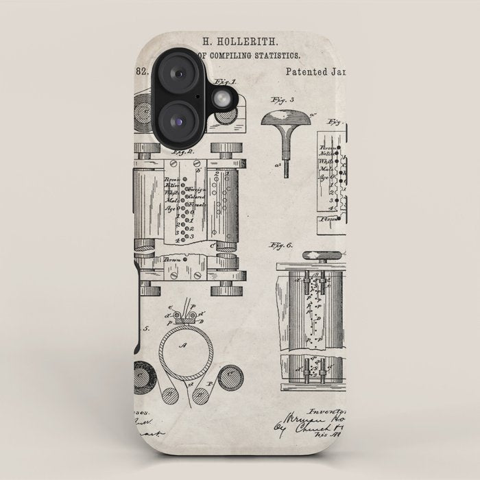 First Computer Patent - Technology Art - Antique iPhone Case Gallery Image 1