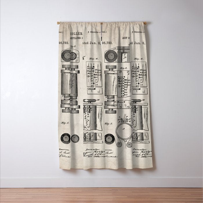 First Computer Patent - Technology Art - Antique Window Curtain Gallery Image 3