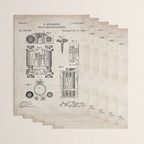 First Computer Patent - Technology Art - Antique Wrapping Paper Gallery Image 3