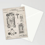 First Computer Patent - Technology Art - Antique Stationery Card Gallery Image 2