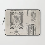 First Computer Patent - Technology Art - Antique Laptop Sleeve Gallery Image 1