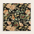 Lush colorful exotic garden C Wood Wall Art Gallery Image 1