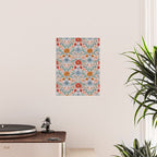  Victorian Botanicals - Carnation in Red and Blue Poster Gallery Image 2