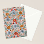  Victorian Botanicals - Carnation in Red and Blue Stationery Card Gallery Image 2