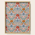  Victorian Botanicals - Carnation in Red and Blue Serving Tray Gallery Image 1