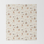 Woodland Critters  Throw Blanket Gallery Image 2