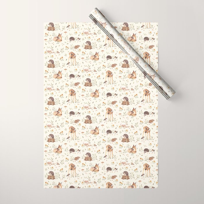 Woodland Critters  Wrapping Paper Gallery Image 1