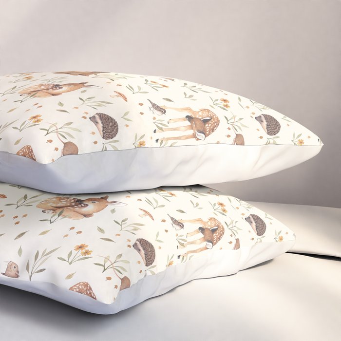 Woodland Critters  Pillow Sham Gallery Image 3