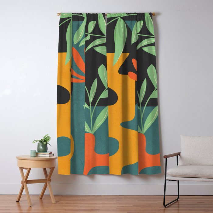 Shapes in Bloom 1 Window Curtain Gallery Image 1