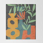 Shapes in Bloom 1 Throw Blanket Gallery Image 2
