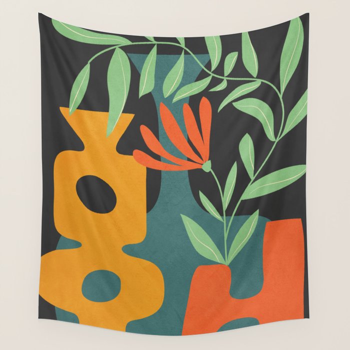 Shapes in Bloom 1 Wall Tapestry Gallery Image 1
