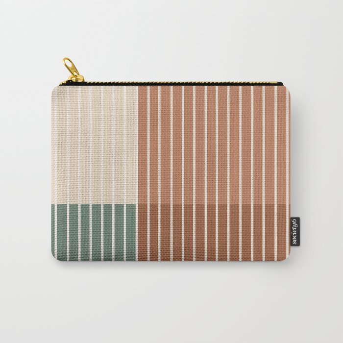 Color Block Line Abstract XXVII Carry All Pouch Gallery Image 1