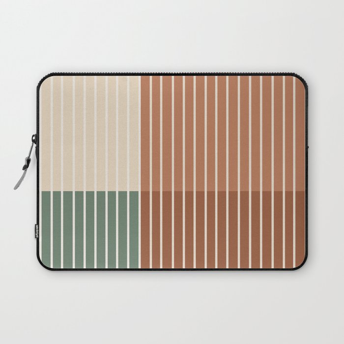 Color Block Line Abstract XXVII Laptop Sleeve Gallery Image 1