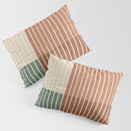 Color Block Line Abstract XXVII Pillow Sham Gallery Image 3