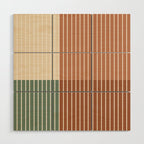 Color Block Line Abstract XXVII Wood Wall Art Gallery Image 1