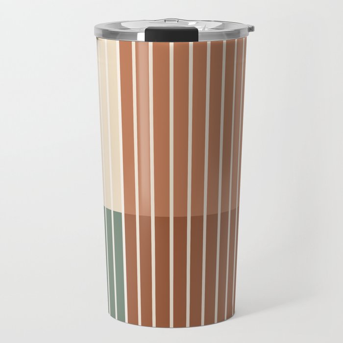 Color Block Line Abstract XXVII Travel Mug Gallery Image 1