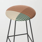 Color Block Line Abstract XXVII Stool Gallery Image 2
