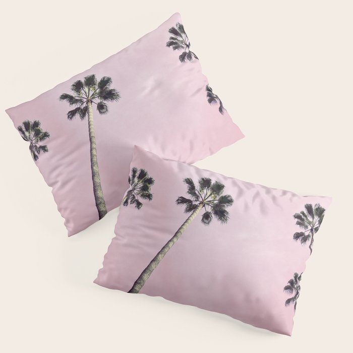 Pink Palms Pillow Sham Gallery Image 3