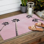 Pink Palms Outdoor Rug Gallery Image 2