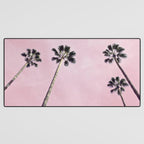 Pink Palms Desk Mat Gallery Image 3